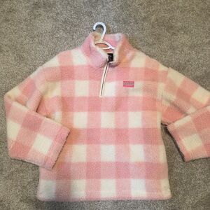 Dairy Boy Pink and White Checkered Fleece